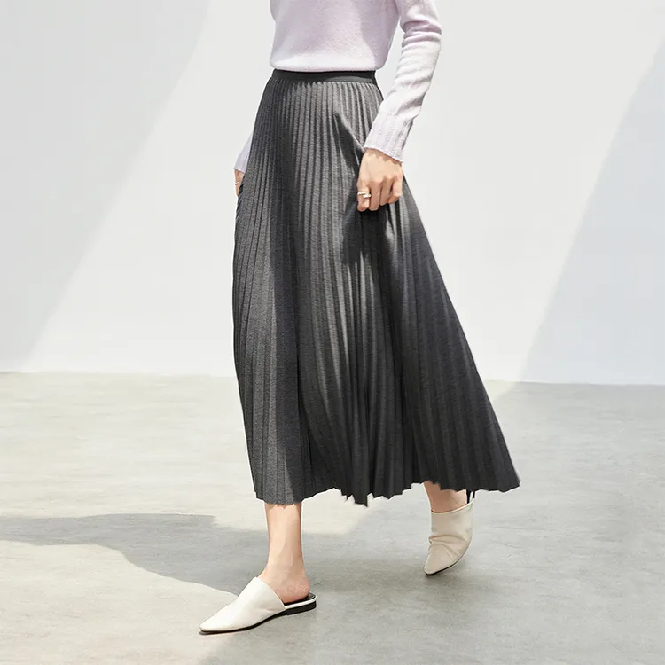 SENTUBILA Casual Long Skirts Women's-4