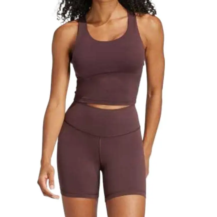 Adidas Free Shipping With AdiClub All Me Medium Support Long Line Bra Tank Top-2