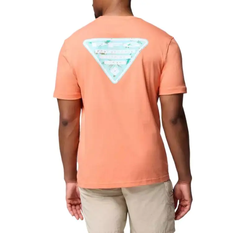 Columbia T Shirt Men's Bright Peach-1