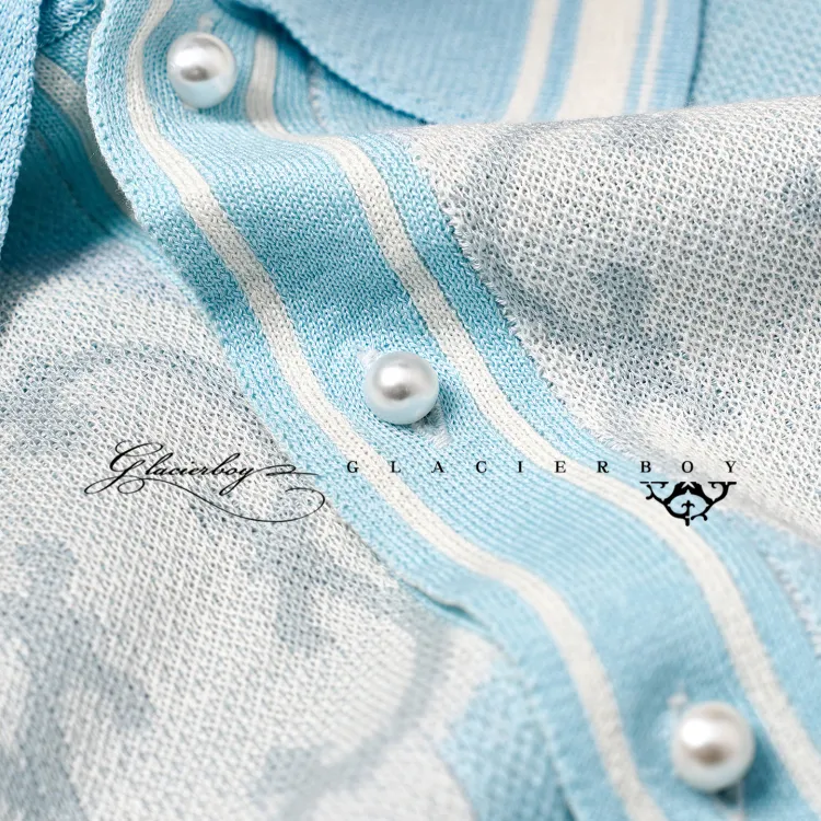 GLACIERBOY Polo Shirts Unisex Lake Blue-2