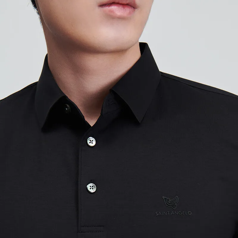SAINT ANGELO Polo Shirts Unisex Black-4