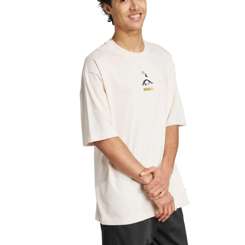 Adidas M PANDA GOAL T T Shirt Unisex Wonder Quartz-1