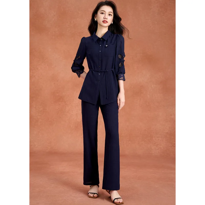 Mylan Casual Suit Women's Navy Blue-5