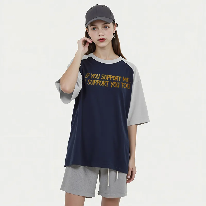 FAIRWHALE Drop Shoulder Sleeve T Shirt Women's-11