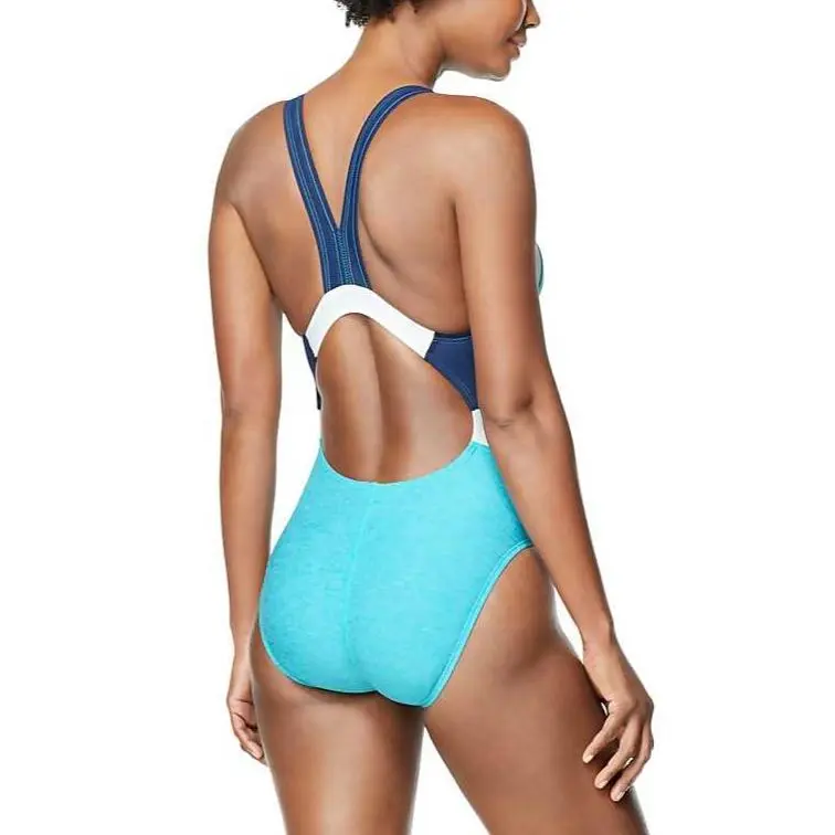 Speedo Heather Quantum Fusion Splice One piece Swimsuit Women's-1