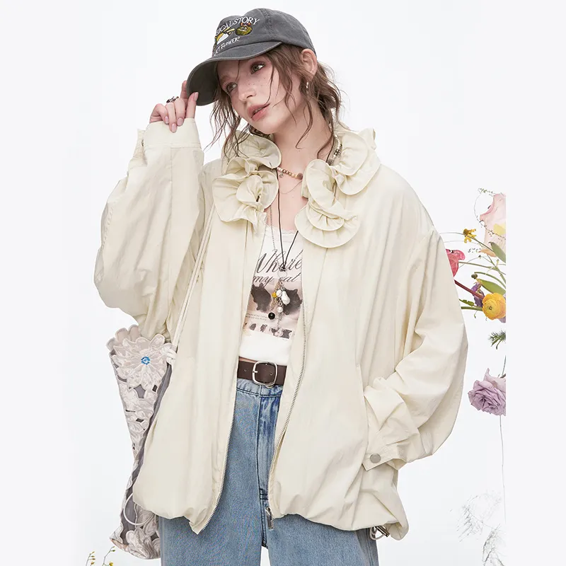 ELF SACK Cropped Coats Women's-5
