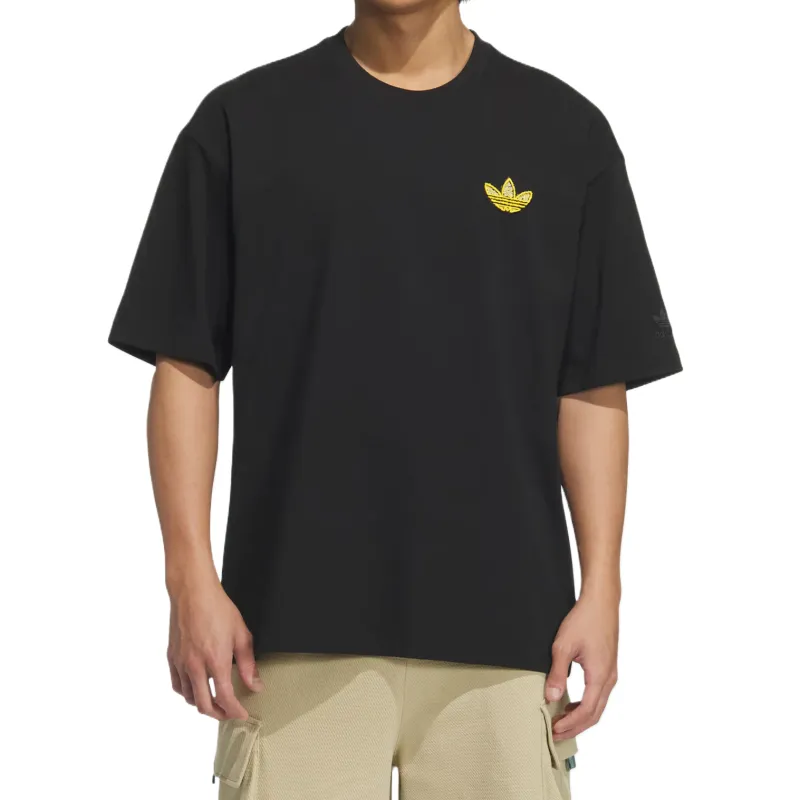 Adidas Originals TREFOILGRAPHICT SHIRT T Shirt Men's Black-1