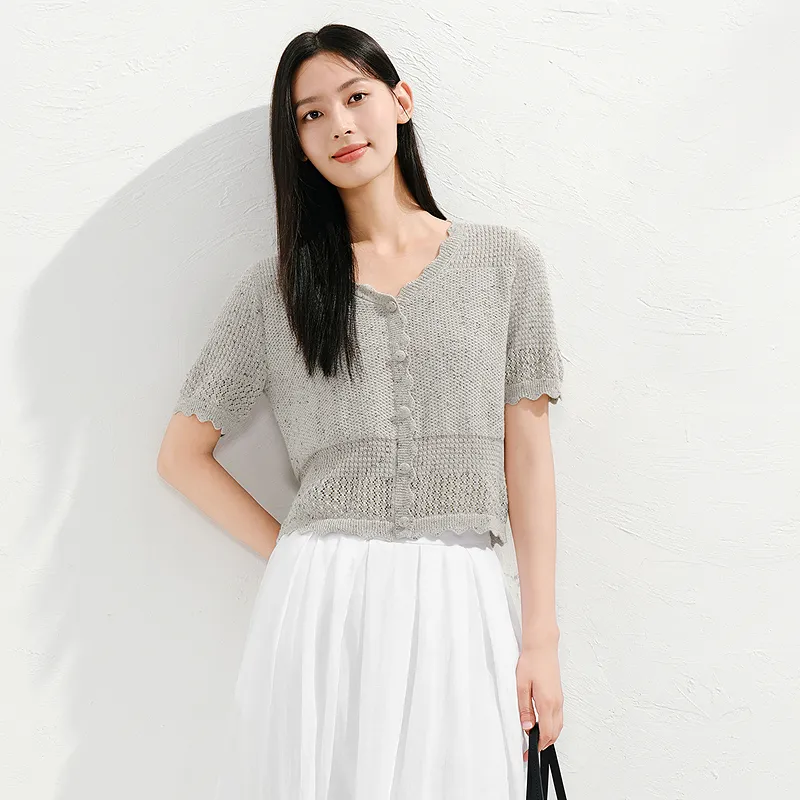 JZ. ANNAKRO Knitwear Women's Light Gray-4