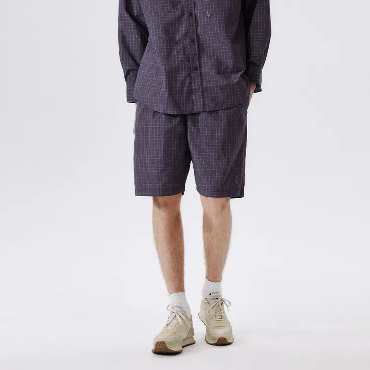 PSO Brand Casual Shorts Unisex Purple-2