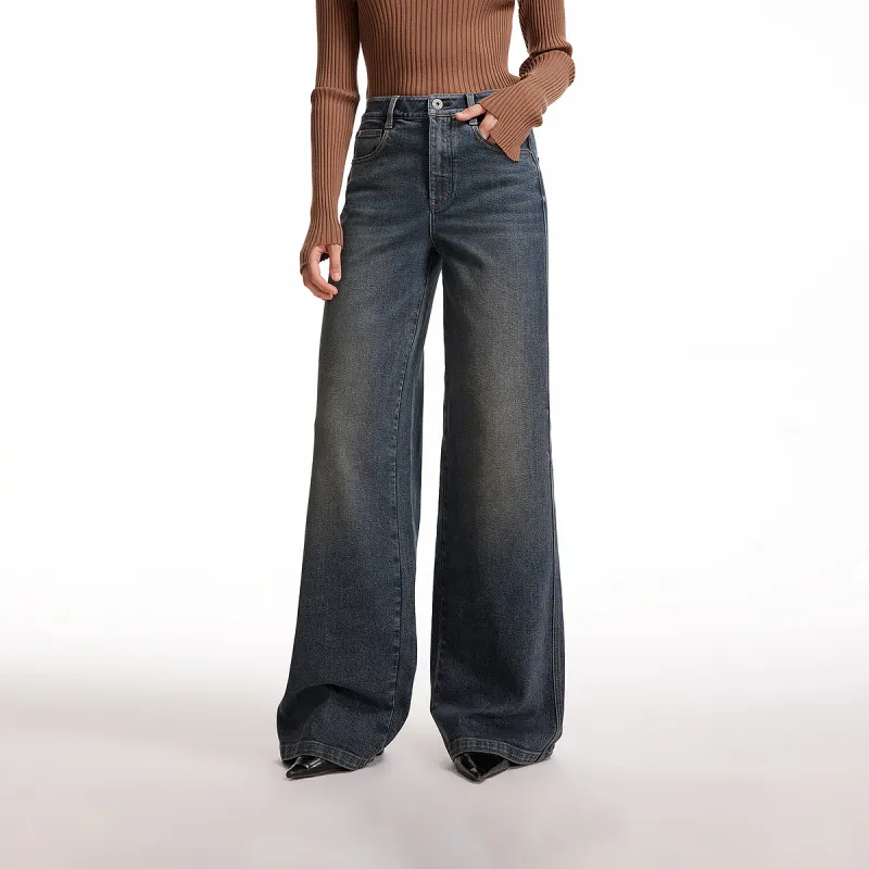 SEASON HIGH Jeans Women's Classic Denim Blue J35-1