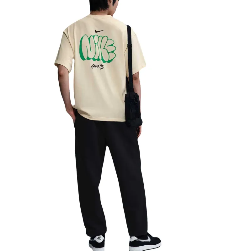 Nike Solo Swoosh T Shirts Men Coconut Milk-1