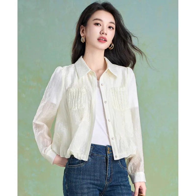 Mylan Shirts Women's Beige-6