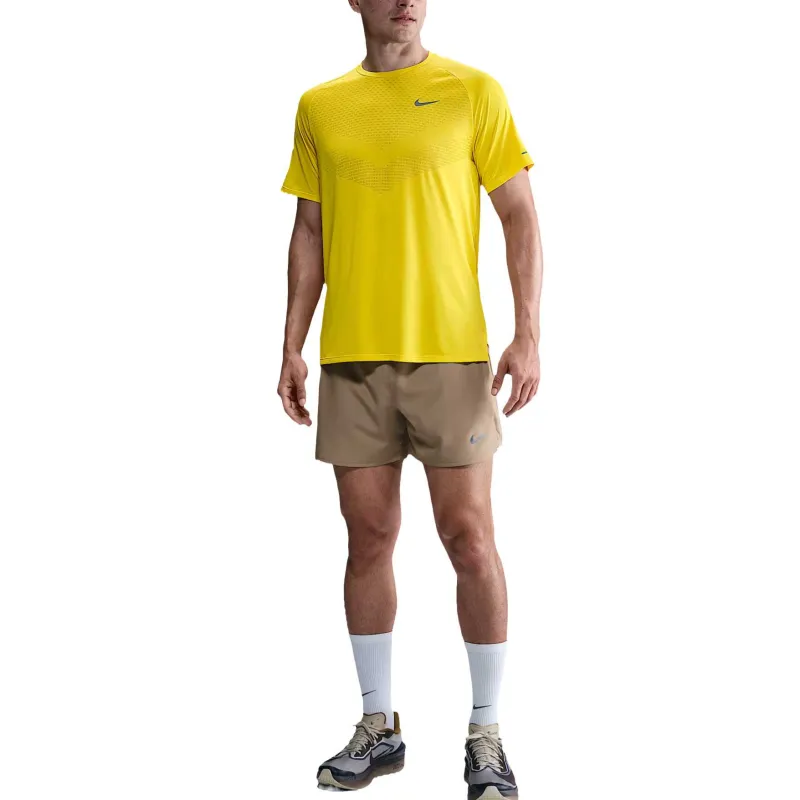 Nike Dri FIT ADV T Shirts Men Yellow-2