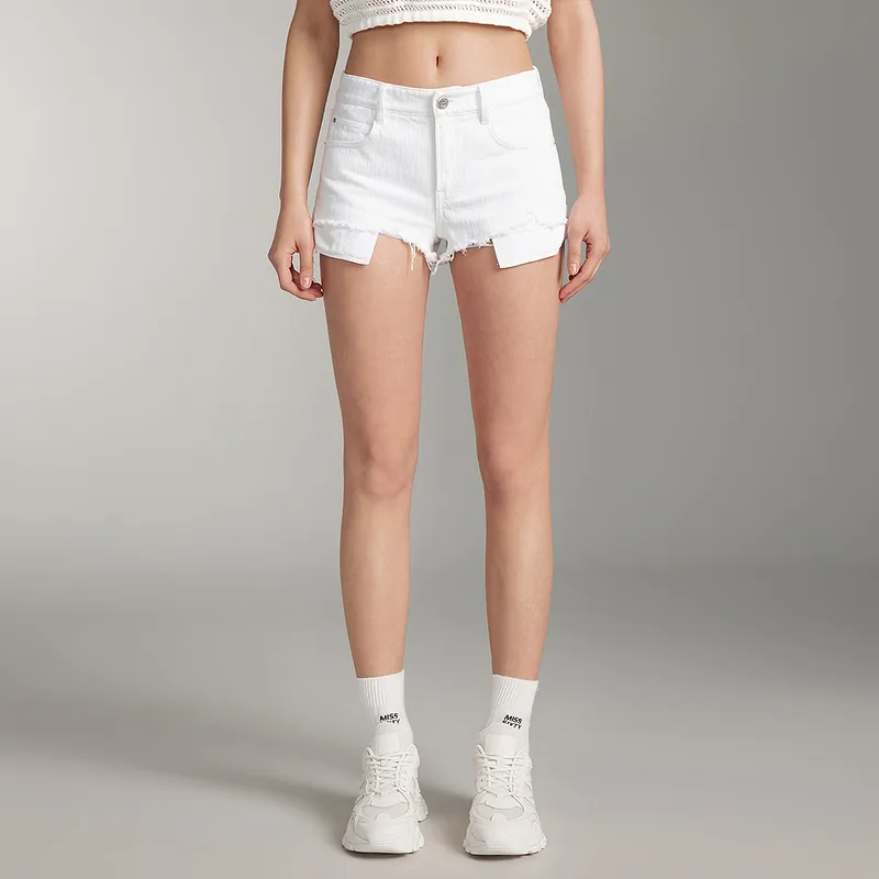Miss Sixty Denim Shorts Women's White-2