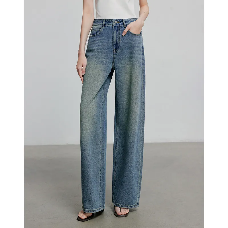Initial Language Jeans Women's Vintage Glaze Blue-1