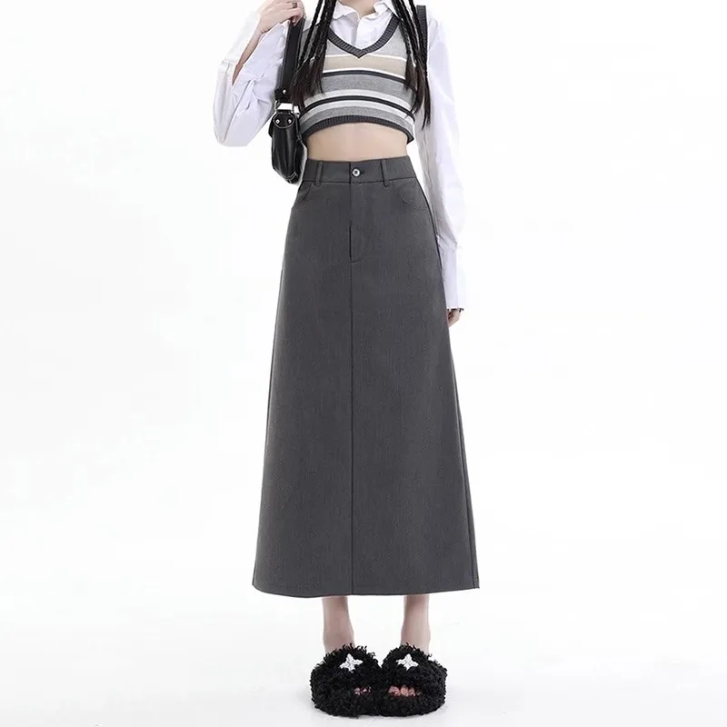 XIANSINIAO Casual Long Skirt Women's-1