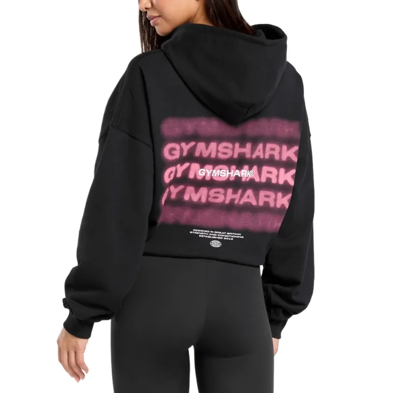 GYMSHARK Sweatshirt Women's Black-1