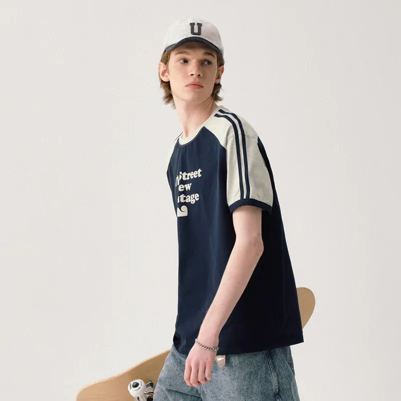 714STREET Summer Heavyweight 100% Cotton Crew Neck Short Sleeved T Shirts Unisex-4