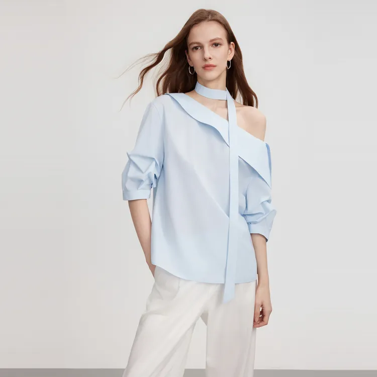 ELLE Shirts Women's Blue-2