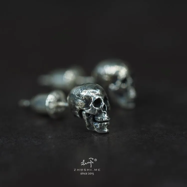 ZHUSHI 925 Sterling Silver Stud Earrings Unisex-2