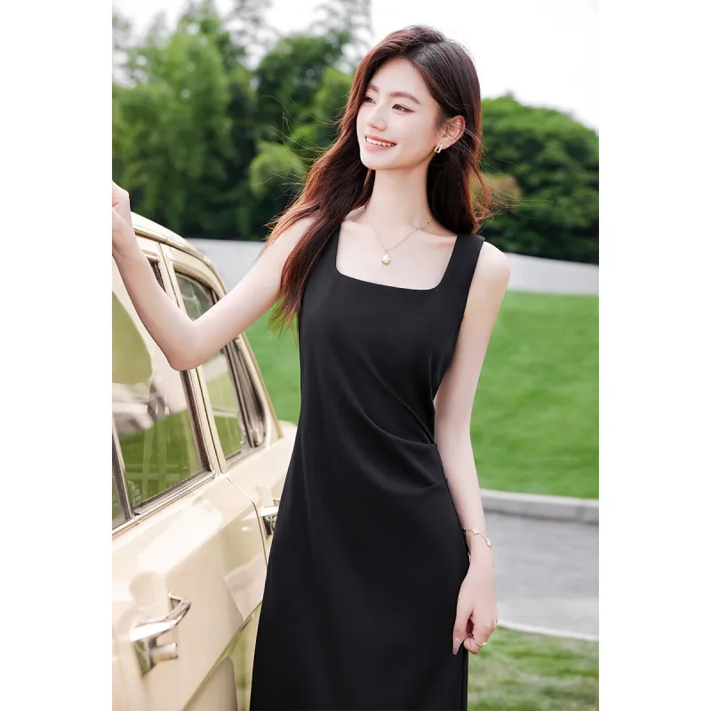 Like The Age Of Water Sleeveless Dress Women's Black-1