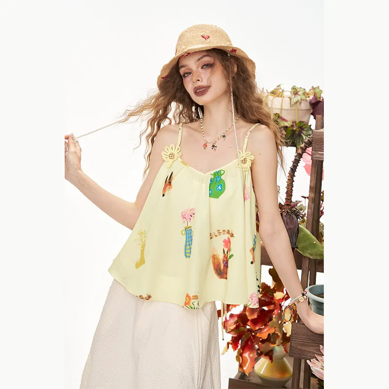 ELF SACK Camisoles Women's Fox Yellow Cream-1