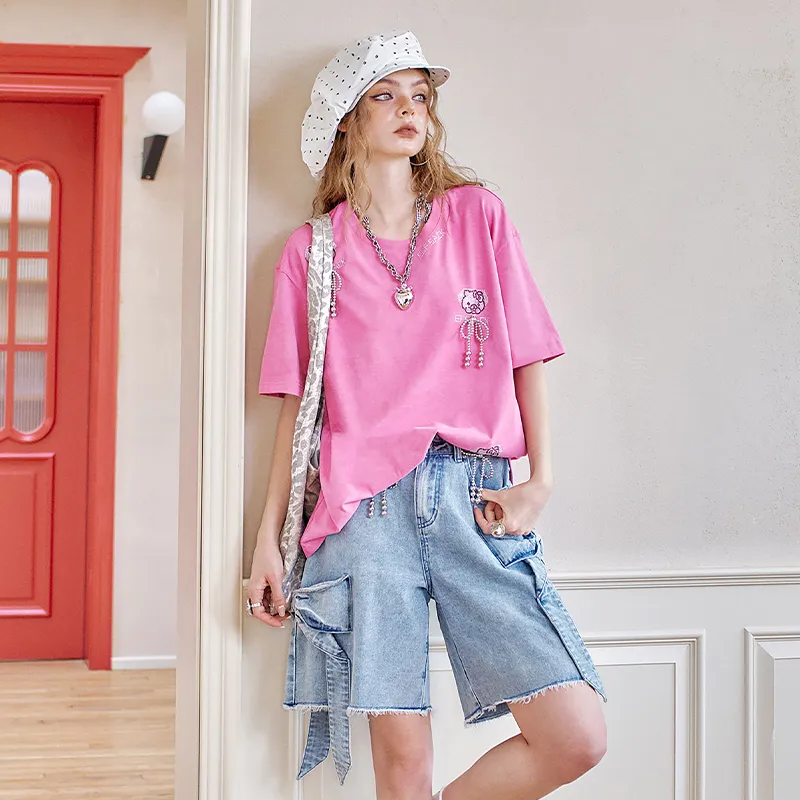 ELF SACK Drop Shoulder Sleeve T Shirt Women's-3