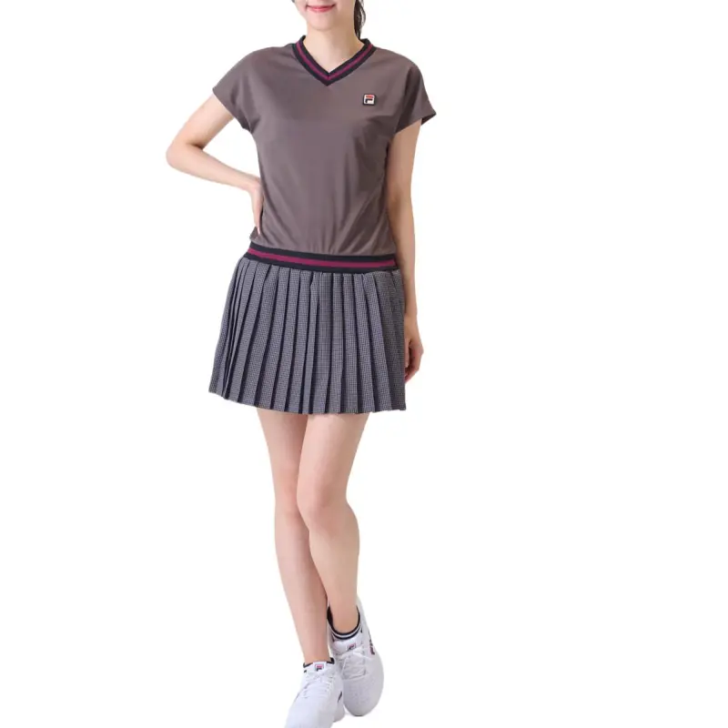 FILA Gun Club Short Sleeved Dresses Women's Dark Brown-3