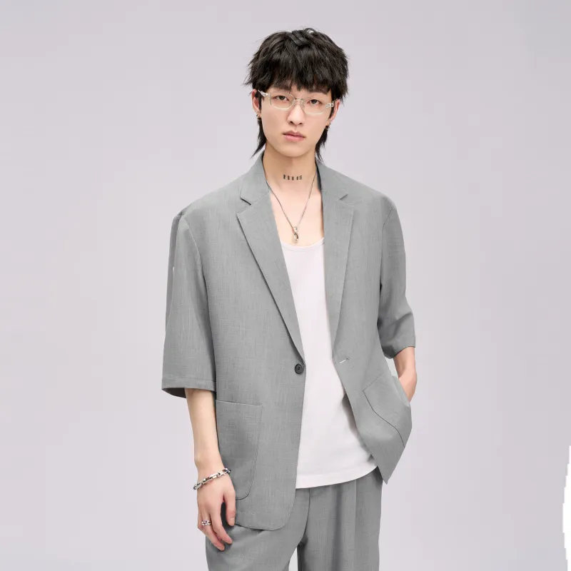 HERBEL Business Suits Men Gray-2