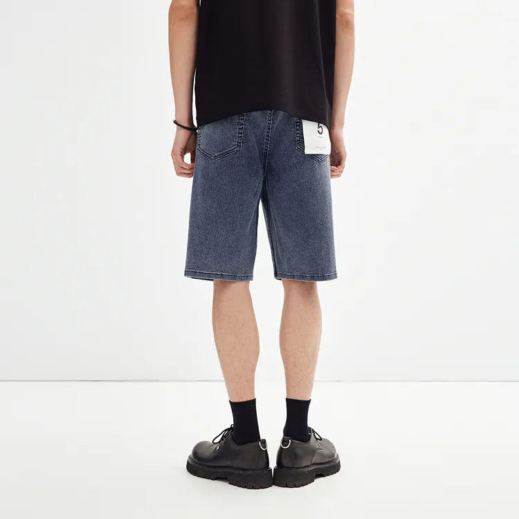 PEACEBIRD MEN Jeans Men Denim Blue Batch 1 Classic Straight Fit-4