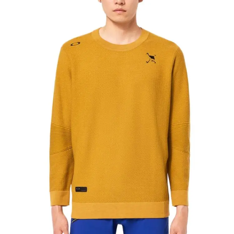 Oakley Skull Surface Sweater Crew Sweater Men's Ginger Yellow-3