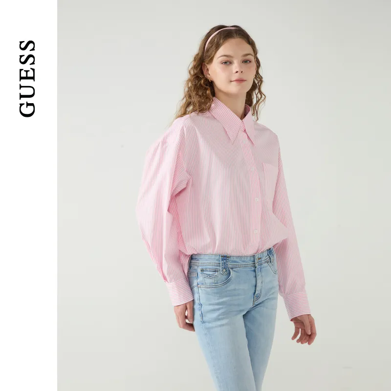 GUESS Shirts Women's S61X Pink-1