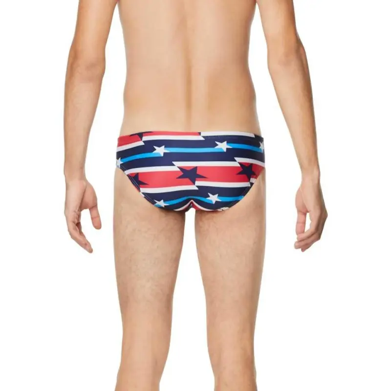Speedo Men's Printed One Brief Cobalt Blue Swimming Shorts Men's-55