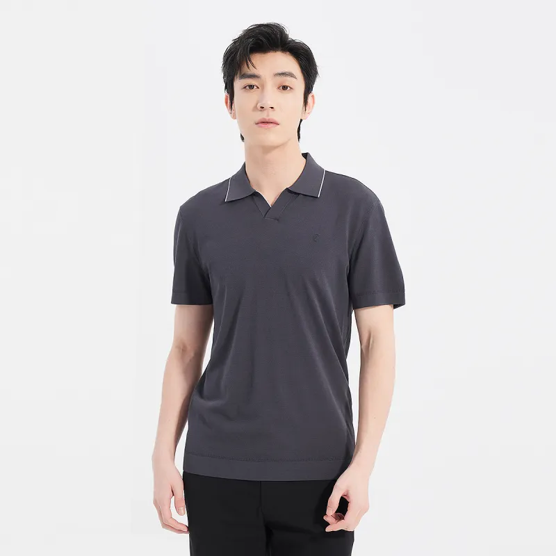 LESS IS MORE Polo Shirts Men Black 25XTX9622S-2