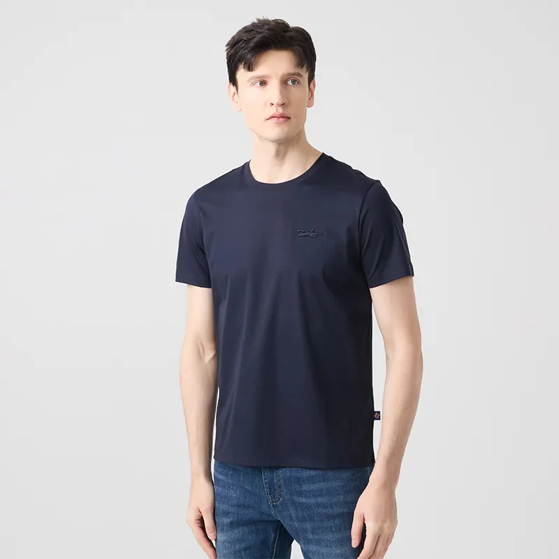 DIDIBOY T Shirts Men Navy Blue-4