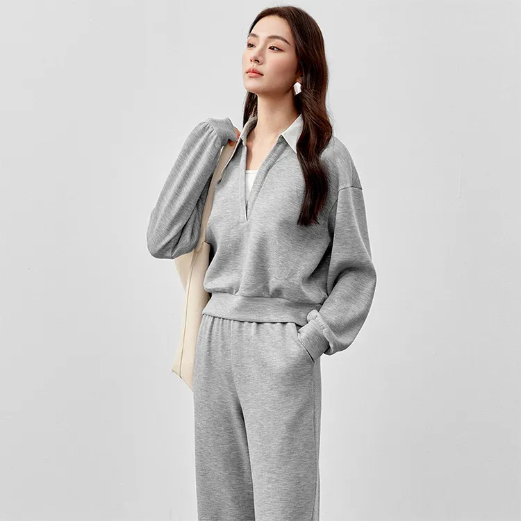 SENTUBILA Casual Suit Women's Gray-6