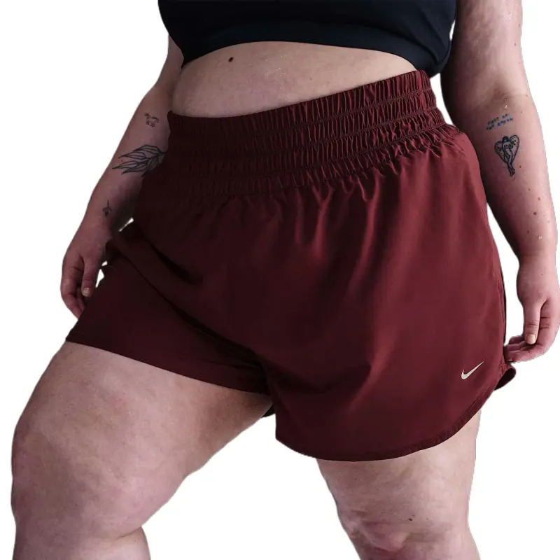 Nike Dri Fit One SS25 Casual Shorts Women's Red-3