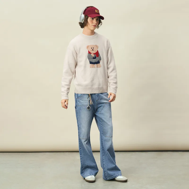 MYSAMESAME Sweaters Unisex Oat In Stock-3