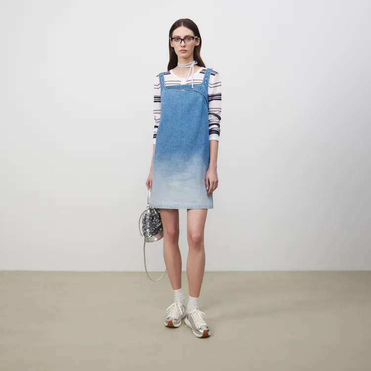 Lost In Echo Slip Dresses Women's Gradient Blue-2