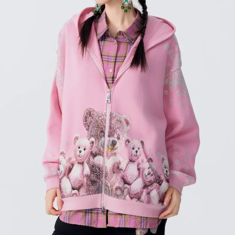 TCH Cropped Coats Unisex Pink-3