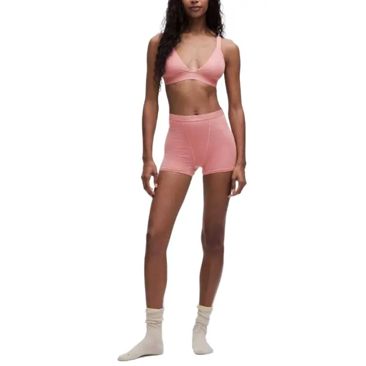Lululemon StretchCotton Bra Women's Pink-2