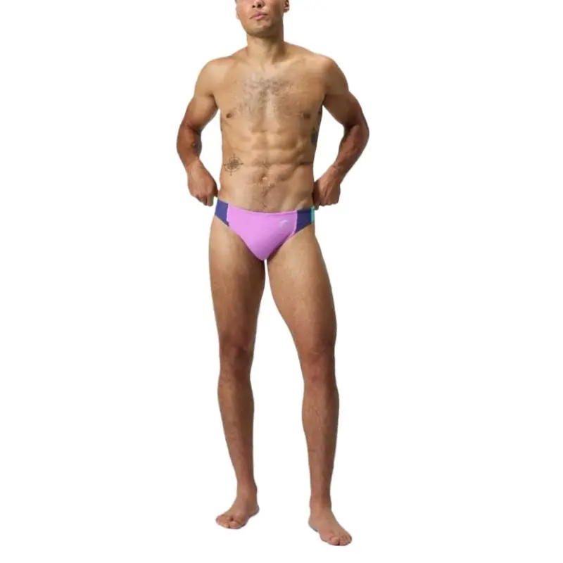 Speedo Swimming Shorts Men's Pink Blue-3