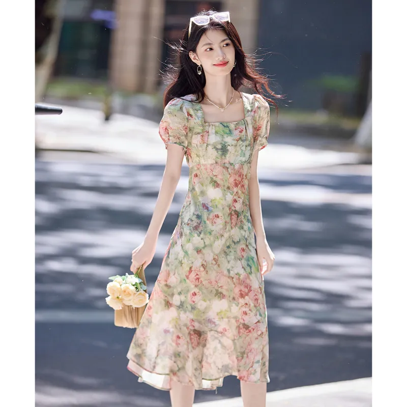 Still Quiet Short Sleeved Dress Women's-4