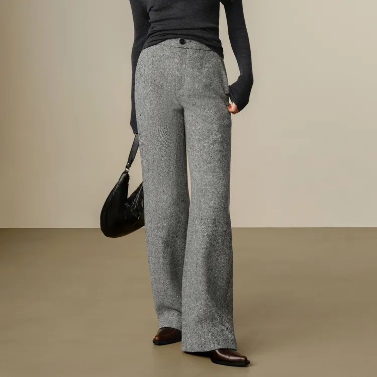 JZ. ANNAKRO Casual Pants Women's Black Gray-2