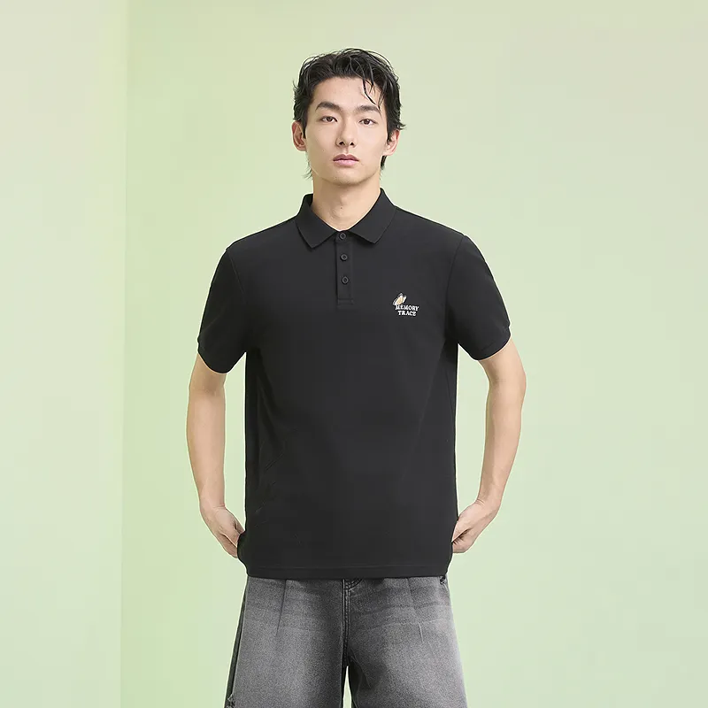 GXG Short Sleeved Polo Shirt Men's Black-2