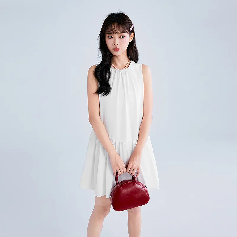 LEDIN Sleeveless Dresses Women's Bright White-4