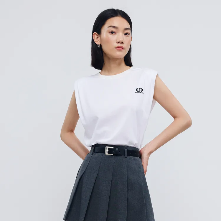 SHUIYUNJIAN Tank Tops Women's Raw White-3