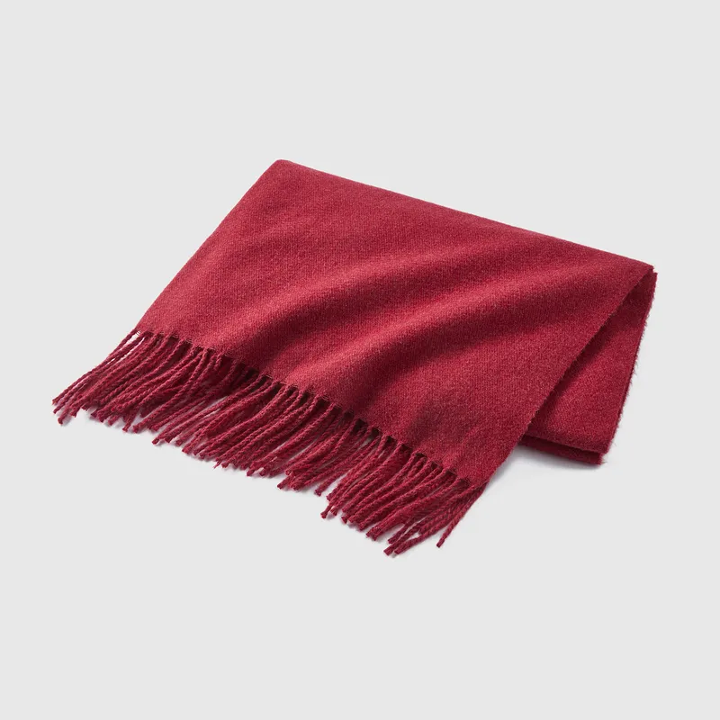 GXG Knit Scarves Men's Burgundy-2