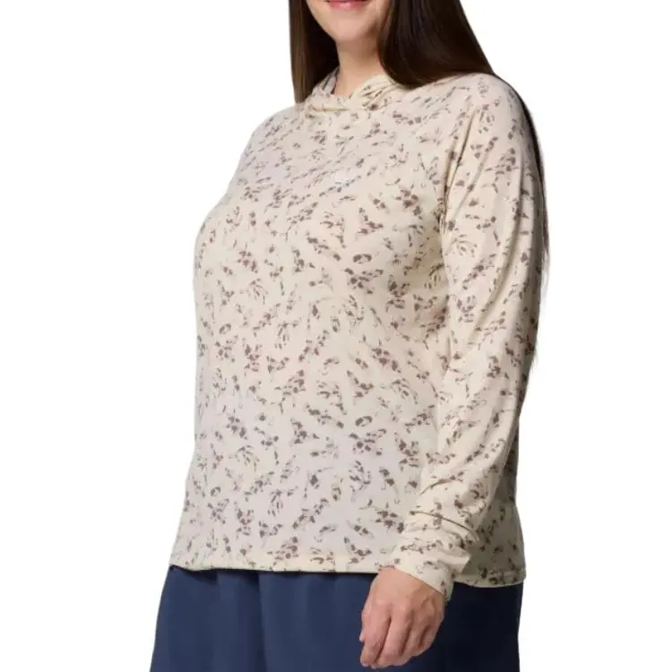 Columbia PFG Uncharted Sweatshirt Women's Stone Hunting Fish Color-2
