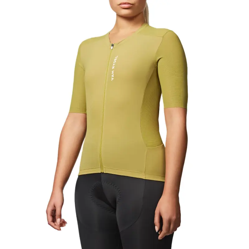 DECATHLON Cycling Clothing Unisex Gold Green-3